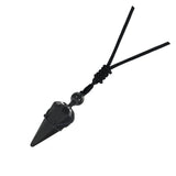 Natural Quartz Crystal Necklace Hexagonal Pointed Dowsing Pendulum Divination Healing Crystals Stone Reiki Chakra Pendant