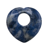 40mm Heart Gemstone Pendant for DIY Necklace Making Gifts