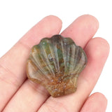 30mm Natural Crystal Shell Figurine | 30mm Natural Gemstone Pocket Stone Party & Home Decor