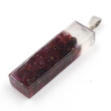 Crystal pendant Amethyst pendant  Rectangular Crystal Stone cylindrical lady Pendant Hexagonal Natural Crystal Quartz Healing