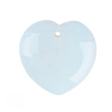 30MM Heart Crystal Gemstone Charms with Hole Punk Style Love Shaped Pendant DIY to Make Necklace & Keychain