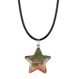 Natural Stone Star Shape Healing Stone Pendant Chakra Crystal Gemstone Charms for Necklace Earring Bracelet Jewelry Making