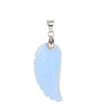 Angel Wing Crystal Pendant Key chains Adjustable Reiki Healing Stone Natural Gemstone Key Chain for Women Men