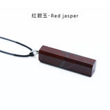 Natural Crystal Quartz Hexagonal Point Pendant Necklace Healing Stone Columns Jewelry for Women Men