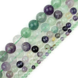 Natural Loose Crystal Beads for Jewelry Making - Polished Round Gemstone Strand