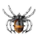 Spider Brooches for Women Men,Clothes and Bags Decoration Ornament Love Friendship Buddies,Gemstone Pendant Necklace Balance