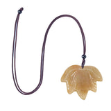 Excellent Quality Hand-Carved Crystal Maple Leaf Pendant, Multi Color Natural Gemstone Leaf Bead with Pre-Drilled Hole for Jewelry Craft & Spiritual Gift