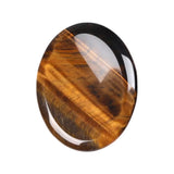 Polished Natural Crystal Oval Worry Stone, Multi Gemstone Thumb Massage Pocket Stone Anxiety Relief Reiki Healing Worry Stone