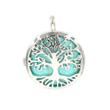 Family Growth Tree of Life Crystal Necklace Spiritual Blessing Healing Stone Pendant Necklace Gift for Her
