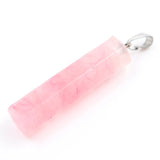 Crystal gravel pendant Amethyst Pendant Square column women's Fashion Pendant Hexagonal Natural Crystal Quartz Healing