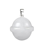 Creative UFO Planet Pendant | 20MM Natural Gemstone Necklace, Multi-Color Healing Crystal Jewelry