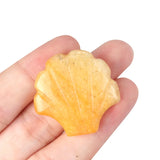30mm Natural Crystal Shell Figurine | 30mm Natural Gemstone Pocket Stone Party & Home Decor