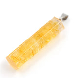 Crystal gravel pendant Amethyst Pendant Square column women's Fashion Pendant Hexagonal Natural Crystal Quartz Healing