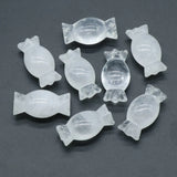 48mm Natural Green Aventurine Candy-Shaped Figurine, Hand-Carved Healing Crystal for Holiday Gifts