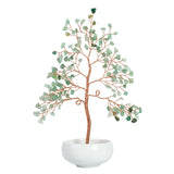 Crystal Gemstone Tree | Feng Shui Money Tree in White Small Bowl Base for Indoor Home Decoration