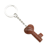 Symbolic Heart Key Crystal Keychain | Natural Healing Stone Pendant Bag & Key Charm