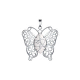 Butterfly Transformation Natural Crystal Pendants – Aesthetic Oval Gemstone Choker Necklace & Creative DIY Accessories