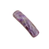 10×36mm Smooth Curve Natural Stone Pendant | Polished Red Jasper Bead for DIY Bracelet & Jewelry Making