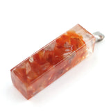 Crystal pendant Amethyst Pendant Crystal gravel square Ladies Fashion Pendant Hexagonal Natural Crystal Quartz Healing