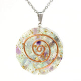 Colorful crystal dropper pendant Amethyst powder gravel crystal Fashion Pendant Crystal Quartz Healing For Women and girls