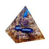 12 Constellation Gemstone Solar Sphere Orgone Pyramid 60MM for Home Office Feng Shui Decor & Spiritual Gifts