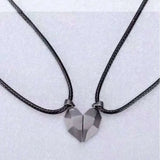 Magnetic Heart Necklace for Couples • Romantic Valentine's Day Anniversary Gift • Distance Matching Jewelry Set