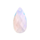 Genuine Agate Faceted Teardrop Charms: Natural Stone Pendant for Handmade Jewelry & DIY Crafting