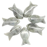 Natural Crystal Fish Shaped Pendant | Top Drilled Gemstone Fish Charm for DIY Jewelry Making | Healing Quartz Animal Totem for Necklaces, Earrings