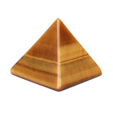 Natural Pyramid Carved Chakra Healing Crystal Reiki Stone Radiation Deflection Home Decor Gift Decoration Crafts 1Inch