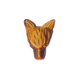 Handmade Craved 1 Inch Mini Wolf Head Crystal Figurine Ornament for Home Decor Meditation, Reiki & Spiritual Gift #SP1887