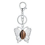 Butterfly Transformation Natural Crystal Pendants – Aesthetic Oval Gemstone Choker Necklace & Creative DIY Accessories