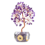Handmade Natural Stone Money Tree Decor | Exquisite Crystal Bonsai Ornament for Prosperity & Healing | Unique Office & Home Gift #SP1880