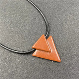 Natural Gemstone Christmas Tree Pendant Necklace  18" Black Cord  Arrow Shape Crysal Quartz Point Jewelry for Women Men