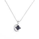 Rotatable Merkaba Star Natural Crystal Pendant, 29×22mm Silver‑Tone Open Metal Frame 3D Merkaba Gemstone Charms for DIY Necklace Jewelry Making Bulk