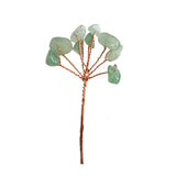 Carved Natural Crystal Chips Gemstone Tree Branch Semi-Precious Stone Home Decoration Ornament for DIY Craft Making