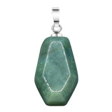 Gemstone Coffin Pendant for Making Jewelry Handmade Craved 19x30mm Halloween Gothic  #SP11378 Crystal Charm