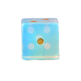 Premium Hand-Cut Crystal Dice with Gold Pips • 16mm Semi-Precious Stone Decorative Dice for Amethyst, Jade, Obsidian, Rose Quartz