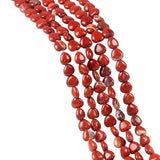 Loose 10MM Red Carnelian Heart Beads for DIY Making Jewelry
