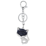 Natural Fox Keychain Crystal Energy Stone Pendant for Women’s Fashion Jewelry
