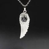 Crystal Angel Wing Pendant Necklace Angel Wing Necklace for Women Sterling Silver Friendship Cubic Zirconia Angel Wing Pendant
