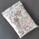 Genuine Crystal Crushed Stones • 100g Irregular Loose Healing Beads for Reiki Cleansing, Orgonite & Witchcraft Supplies