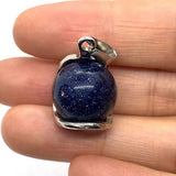 Chakra Healing Crystal Pendant | 16mm Round Gemstone Necklace Energy Jewelry for Stress Relief