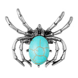 Spider Brooches for Women Men,Clothes and Bags Decoration Ornament Love Friendship Buddies,Gemstone Pendant Necklace Balance