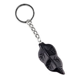 Fashional Natural Stone Carved Leaf Shaped Pendant Keychain Bag Small Crystal Pendant Decoration Safe for Festival Party Gift