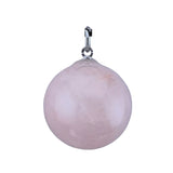 20mm Natural Polished Crystal Sphere Pendant Charms, Round Gemstone Ball DIY Jewelry Making Supplies Chakra Healing Pendant for Necklace Craft