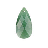 Genuine Agate Faceted Teardrop Charms: Natural Stone Pendant for Handmade Jewelry & DIY Crafting