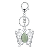 Butterfly Transformation Natural Crystal Pendants – Aesthetic Oval Gemstone Choker Necklace & Creative DIY Accessories