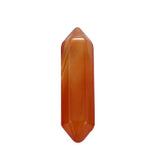 12x55mm Natural Crystal Double Pointed Wand | Hexagonal Quartz Column Prism Pendant | Wholesale Healing Stone Point Charm for DIY Jewelry Making