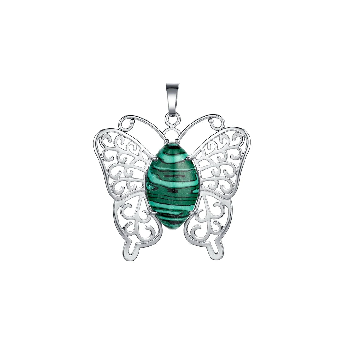 Butterfly Transformation Natural Crystal Pendants – Aesthetic Oval Gemstone Choker Necklace & Creative DIY Accessories