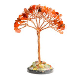 Handmade Crystal Tree | Natural Gemstone Copper Wire Lucky Tree with Agate Base for Home Decor & Party Gifts